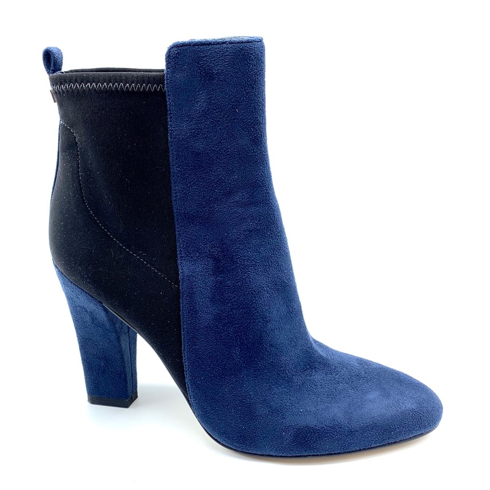 Ivanka Trump Sunal Blue Suede Ankle Booties